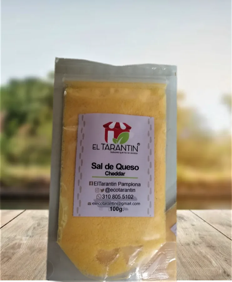 Empaque de Sal de Queso Cheddar El Tarantin