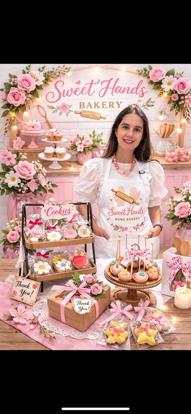 Ana con la colección completa de Sweet Hands